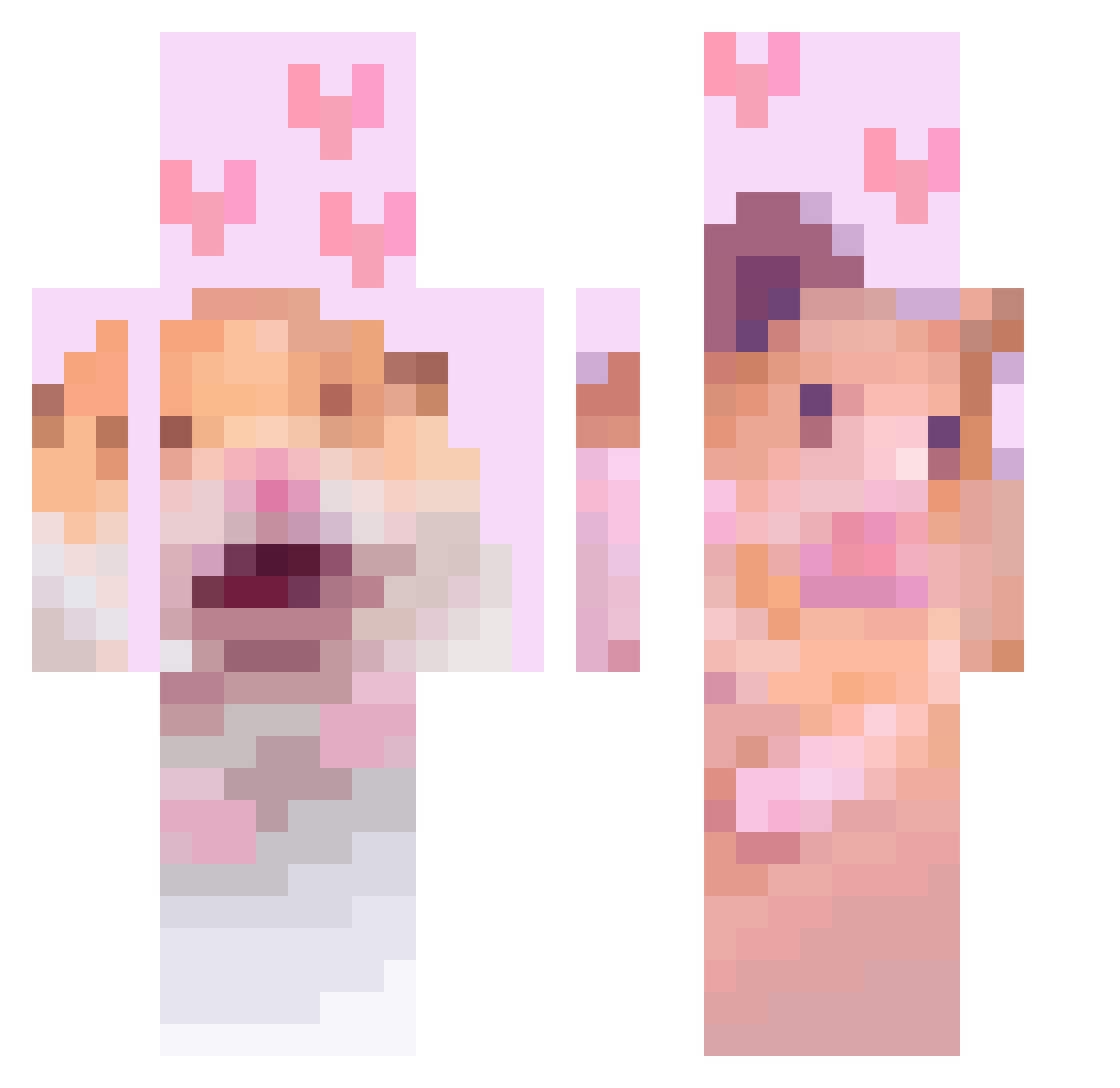 Vengeancee_ Minecraft skin, front and back view