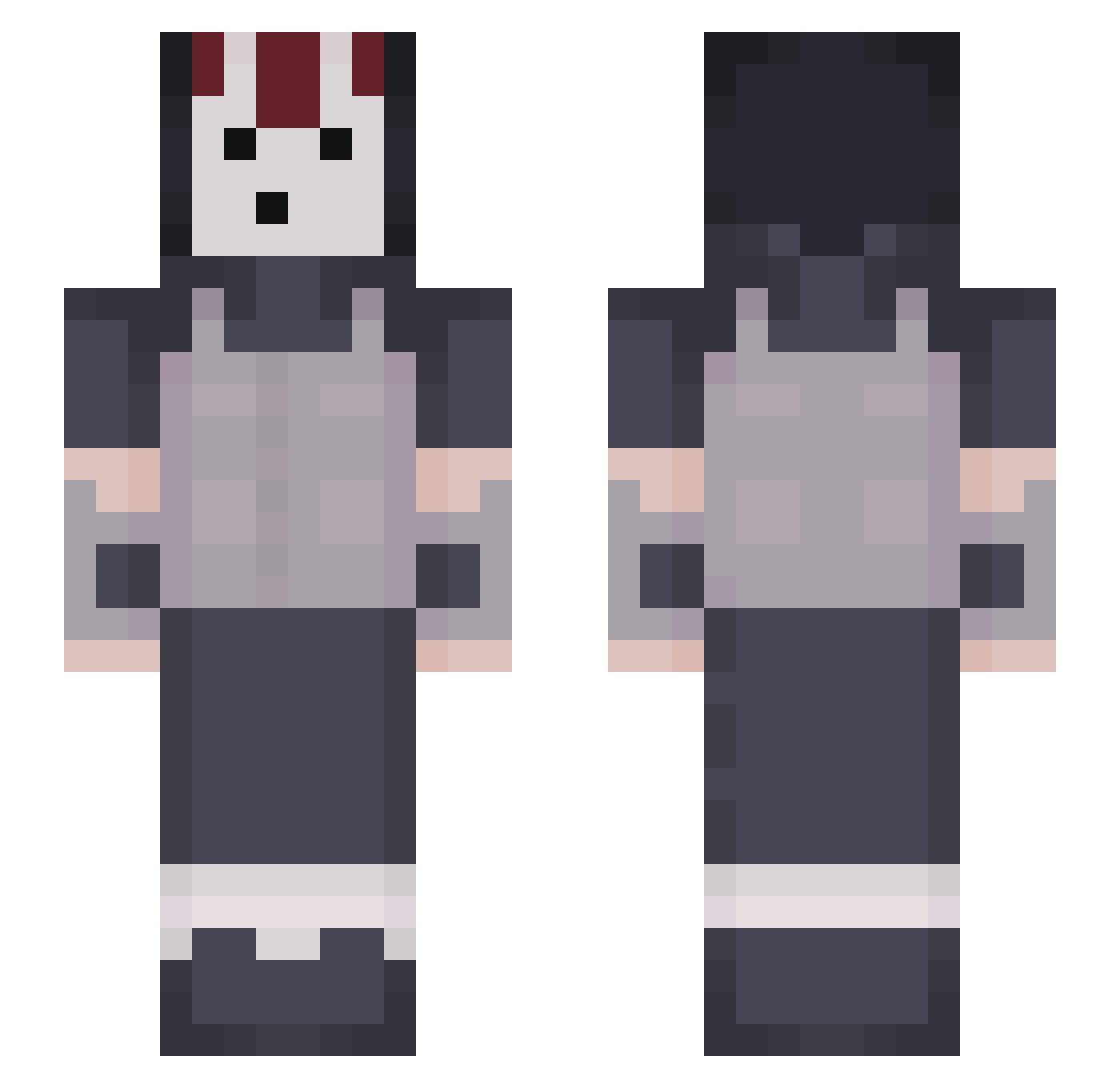 lingogame Minecraft skin, front and back view