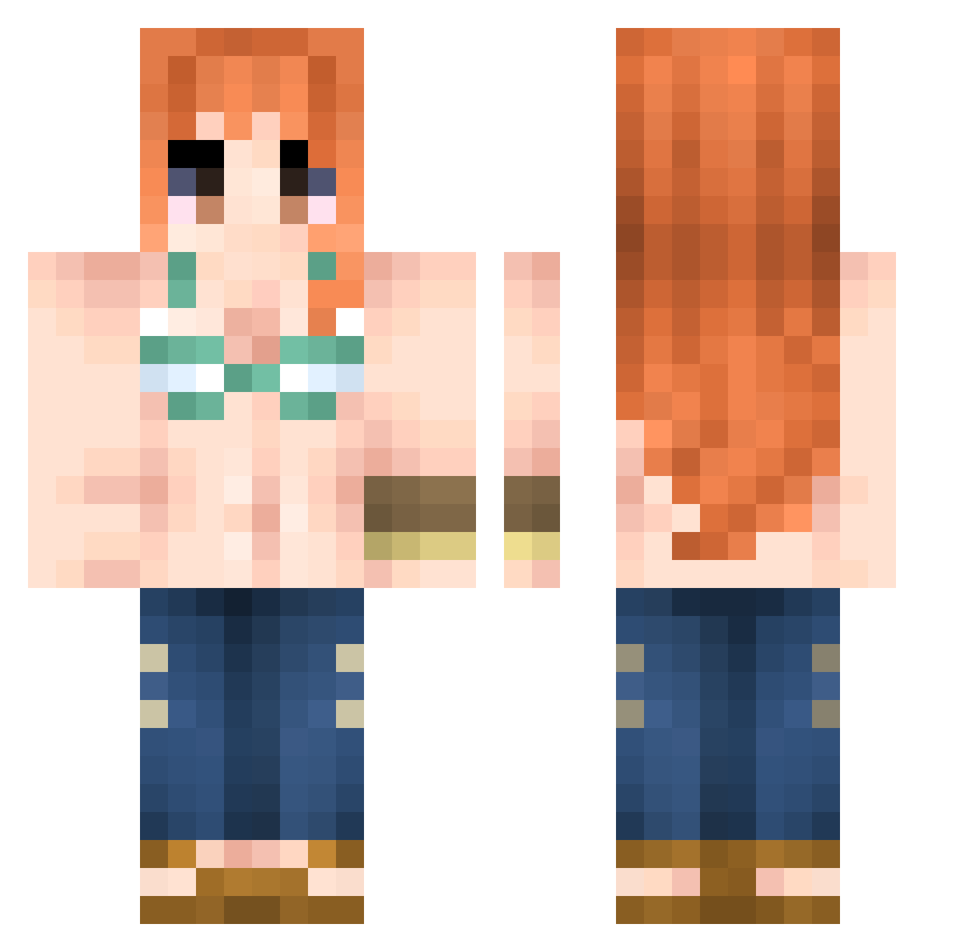 camalam_ Minecraft skin, front and back view