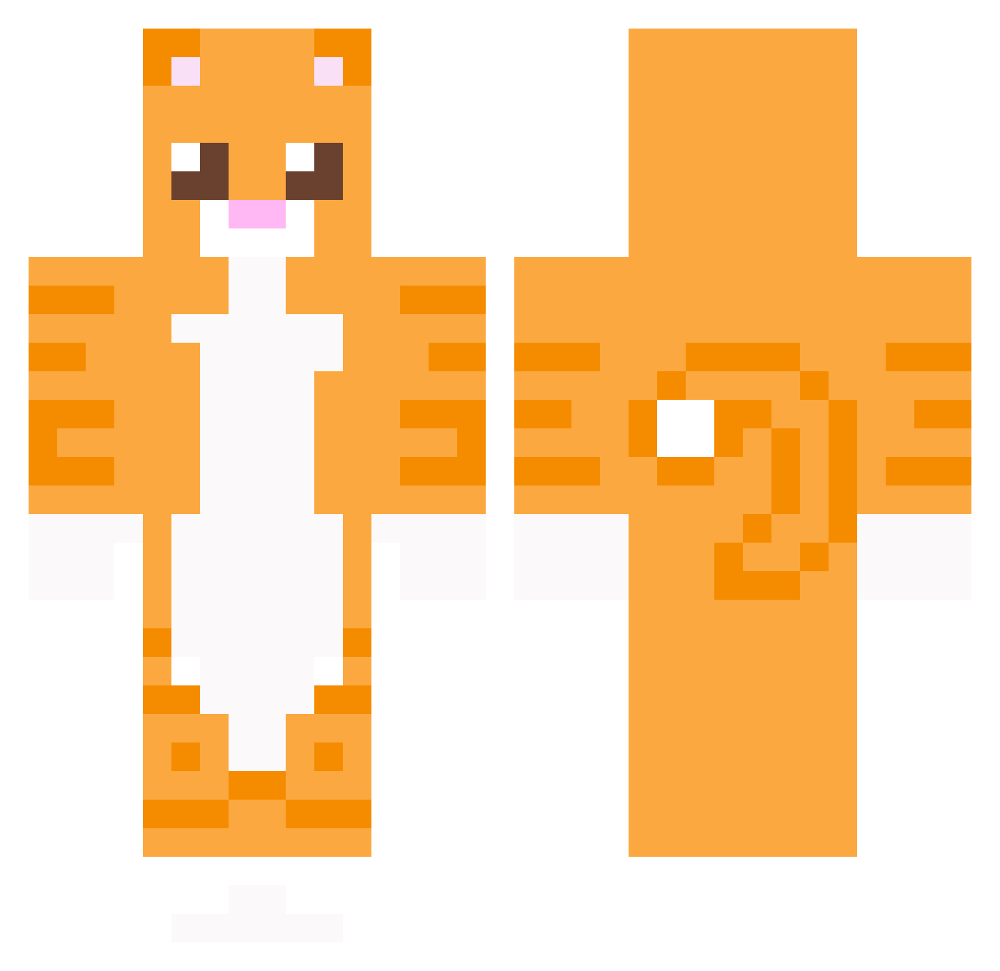 TOCCCHI Minecraft skin, front and back view