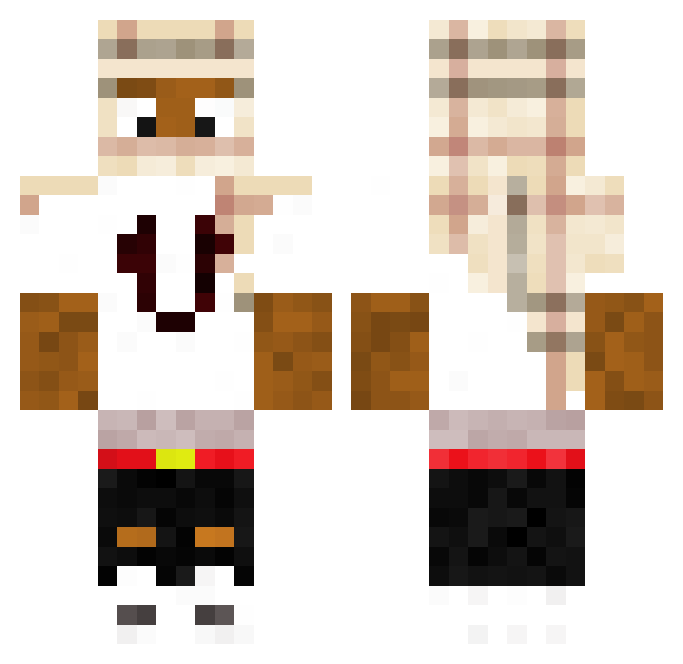 IoPro09 Minecraft skin, front and back view