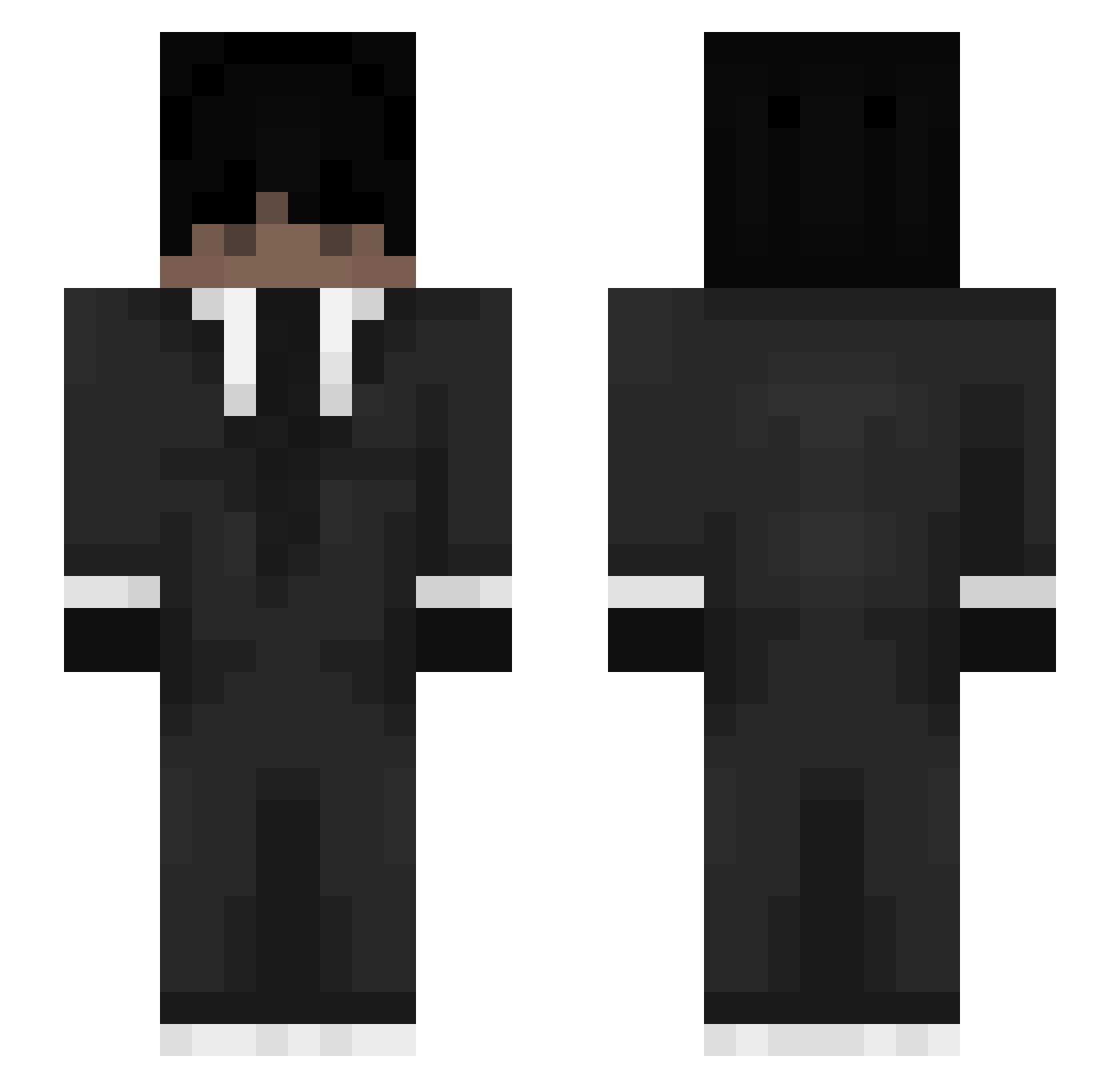 Akennnn Minecraft skin, front and back view