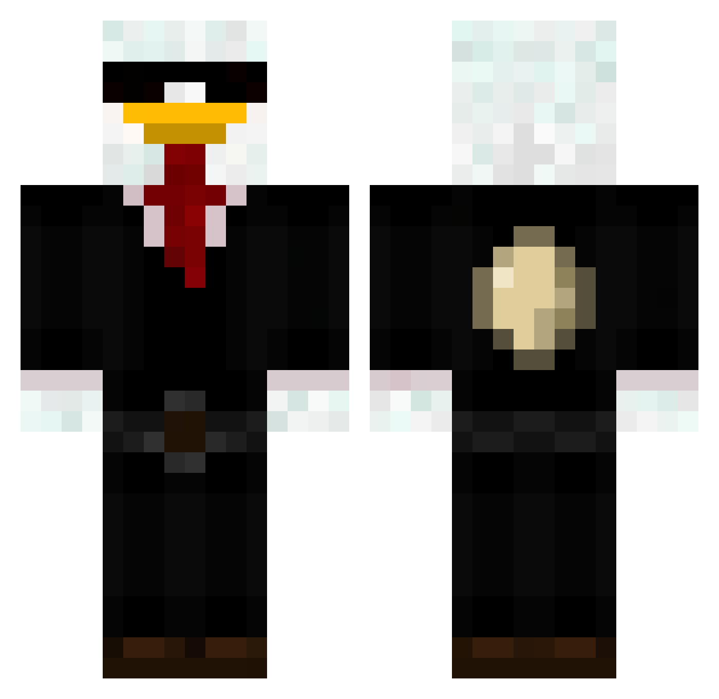 quentindmg Minecraft skin, front and back view