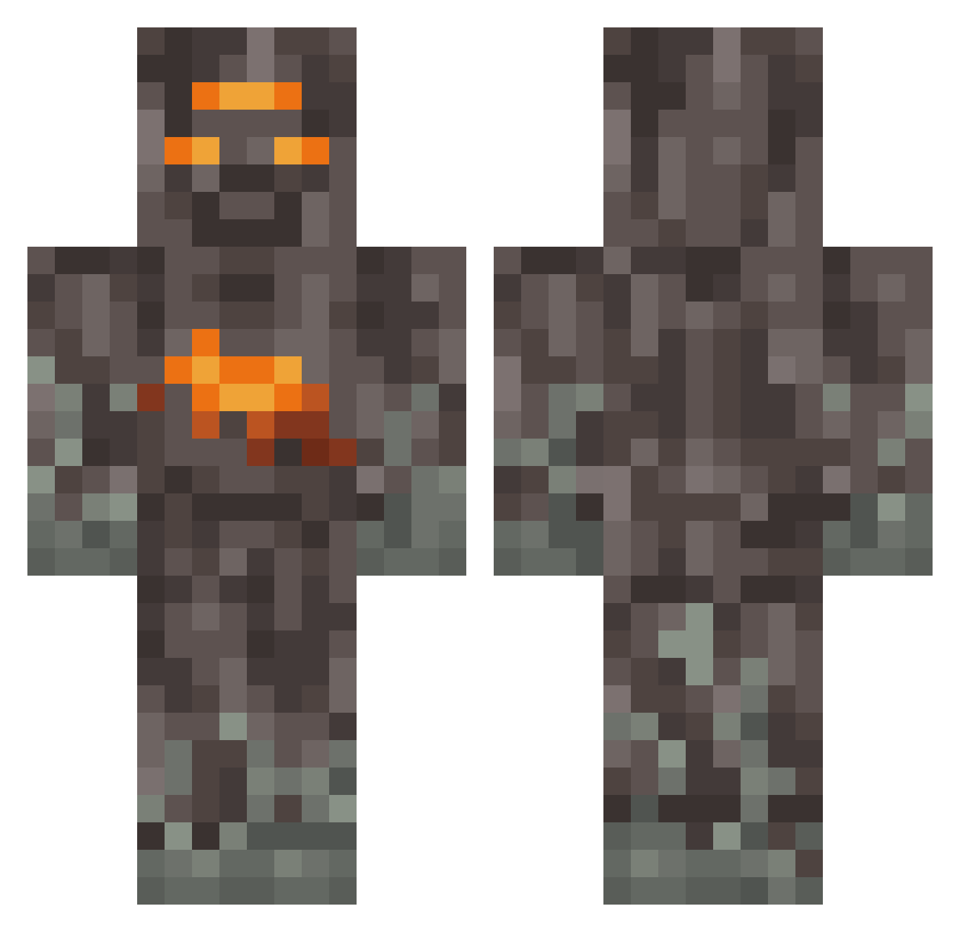 LarplarpDream Minecraft skin, front and back view
