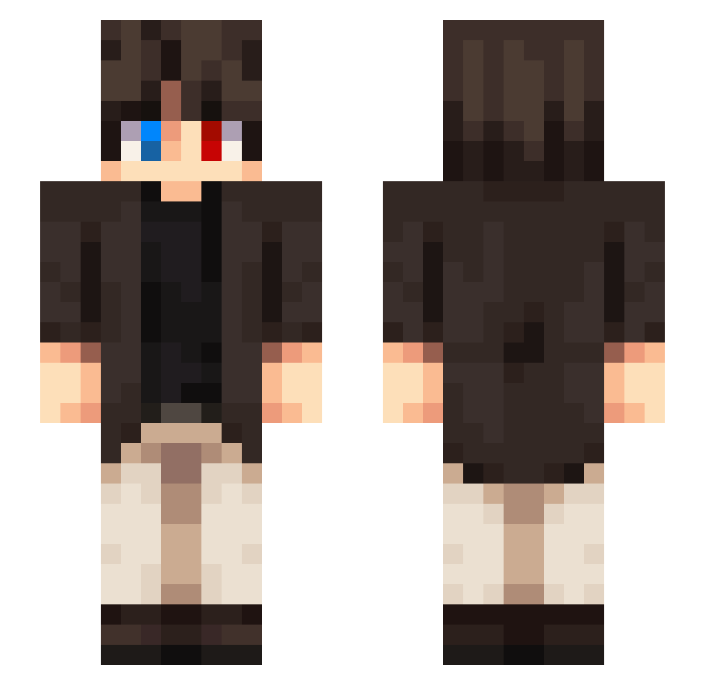 dylpickles2736 Minecraft skin, front and back view