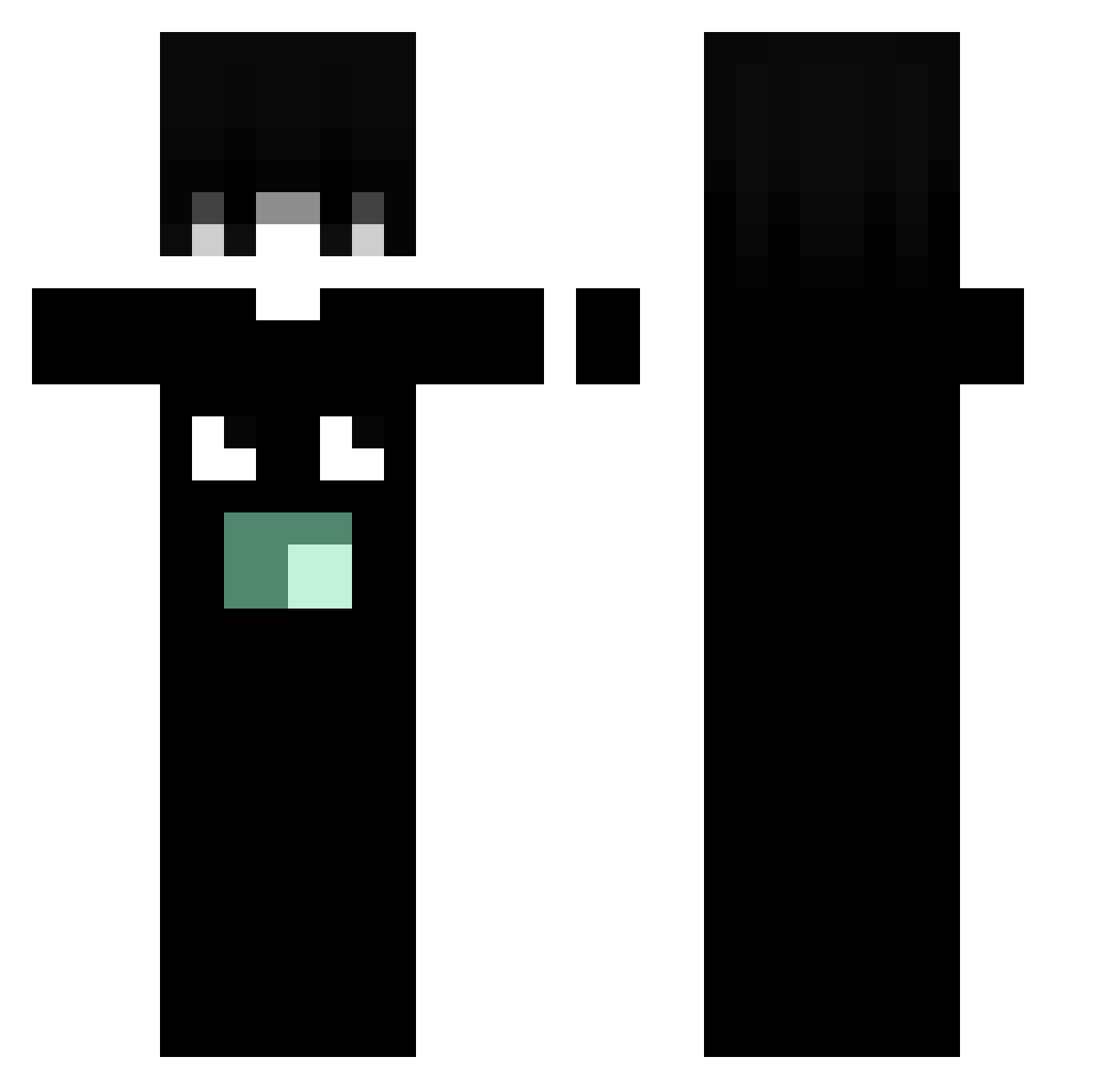 Substand Minecraft skin, front and back view