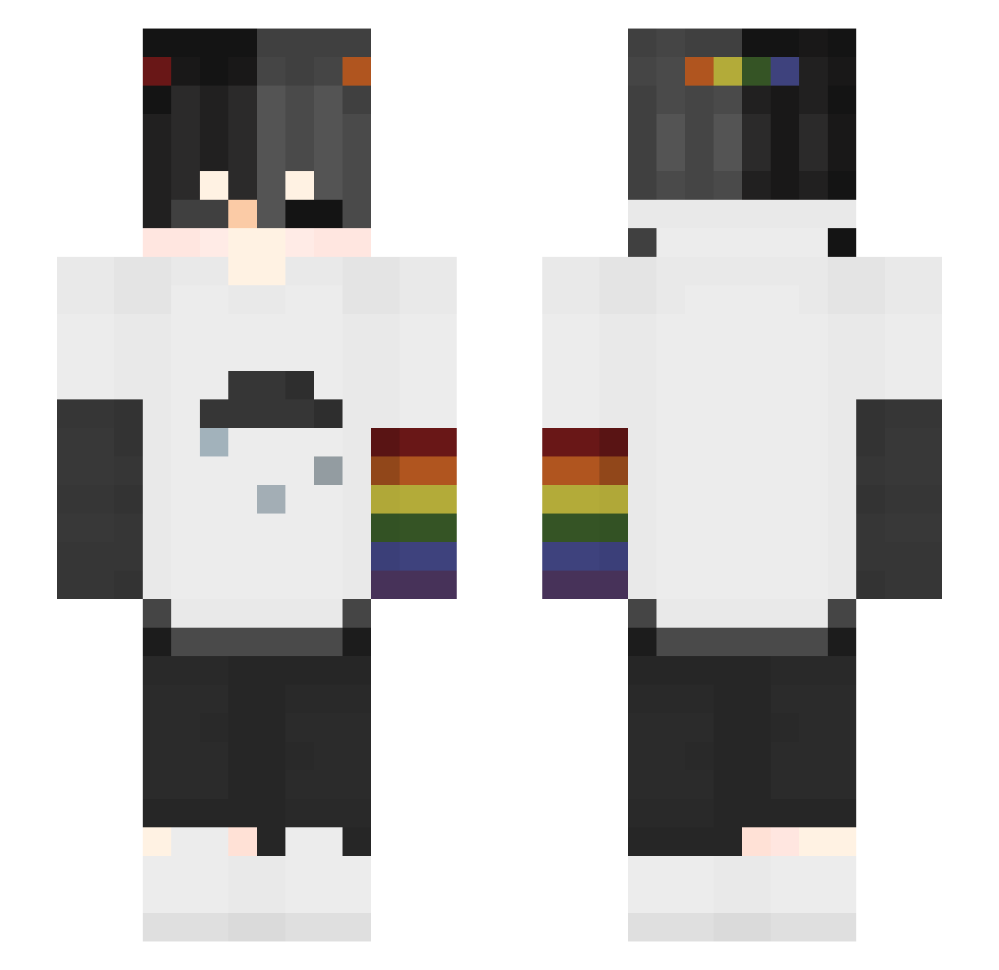 ItzNemo_699 Minecraft skin, front and back view