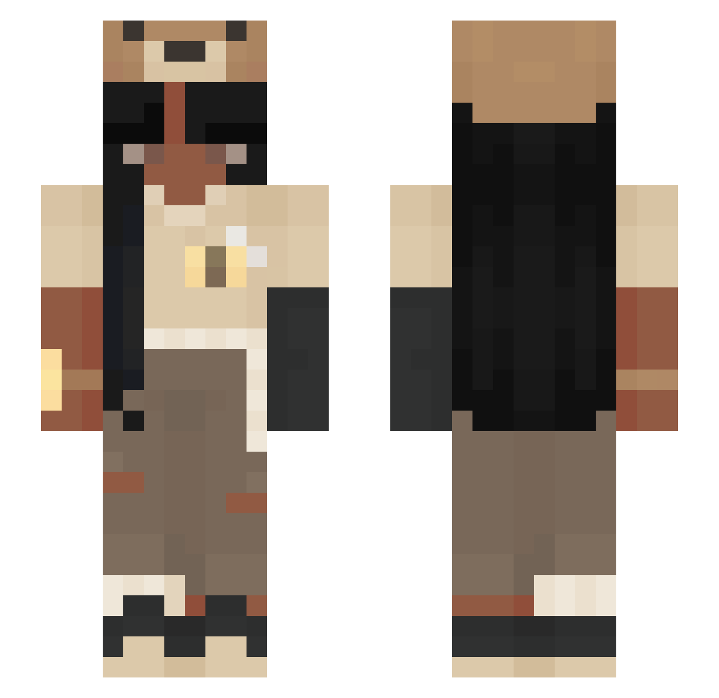 kirahnotkeeruh Minecraft skin, front and back view
