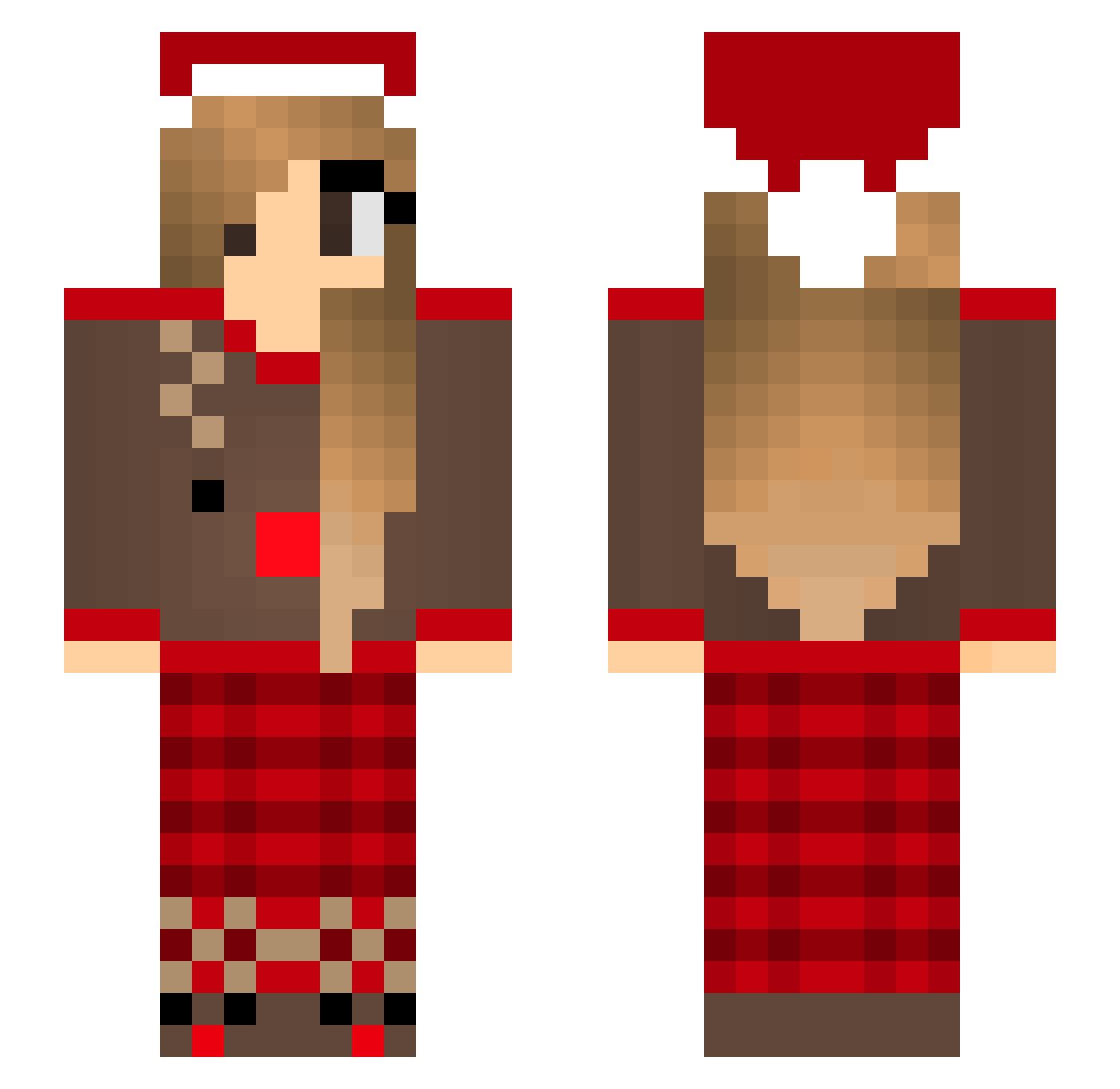 annu526 Minecraft skin, front and back view