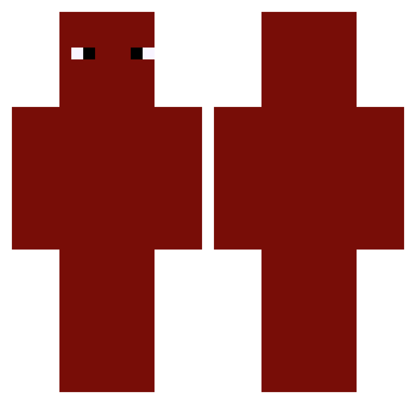 Tigersand Minecraft skin, front and back view