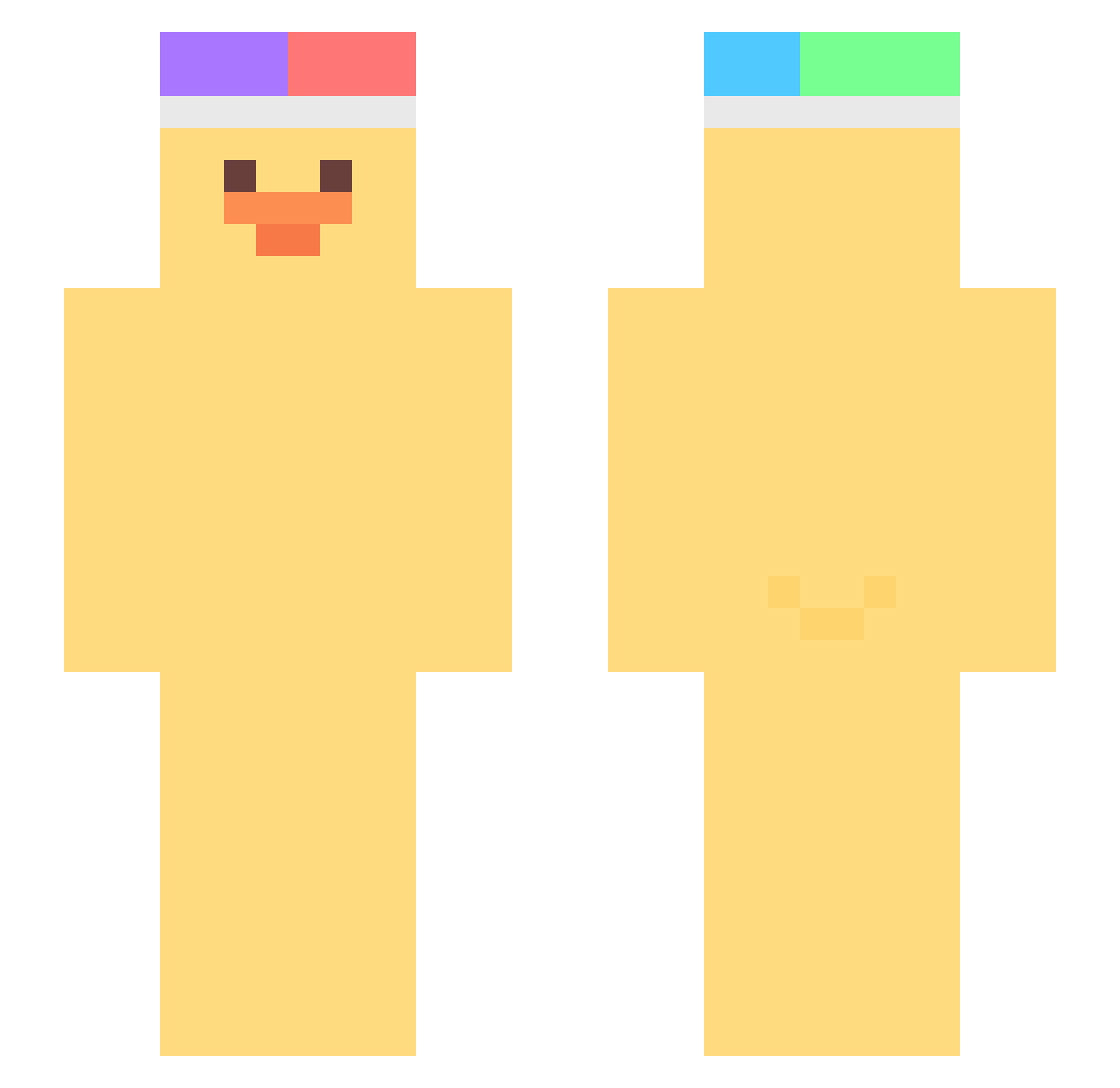USA_Killaura Minecraft skin, front and back view