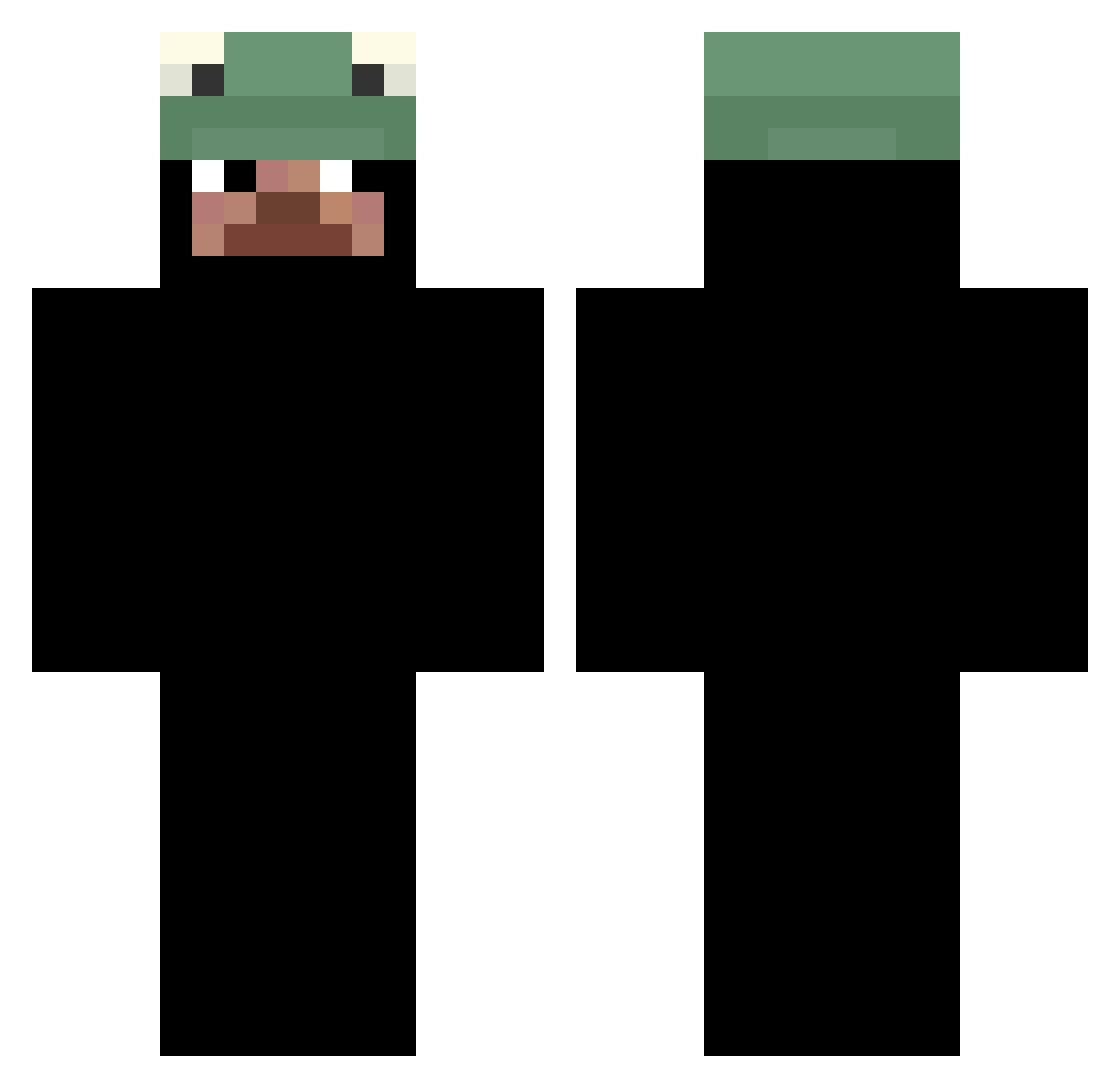 xg9 Minecraft skin, front and back view