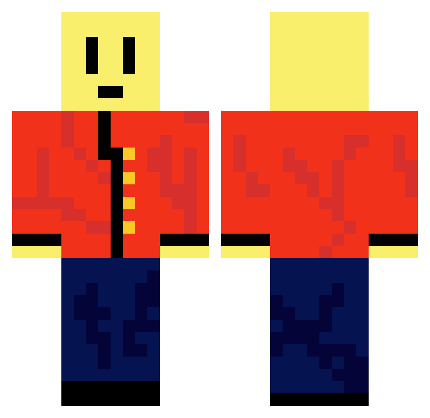 themasternoob1 Minecraft skin, front and back view