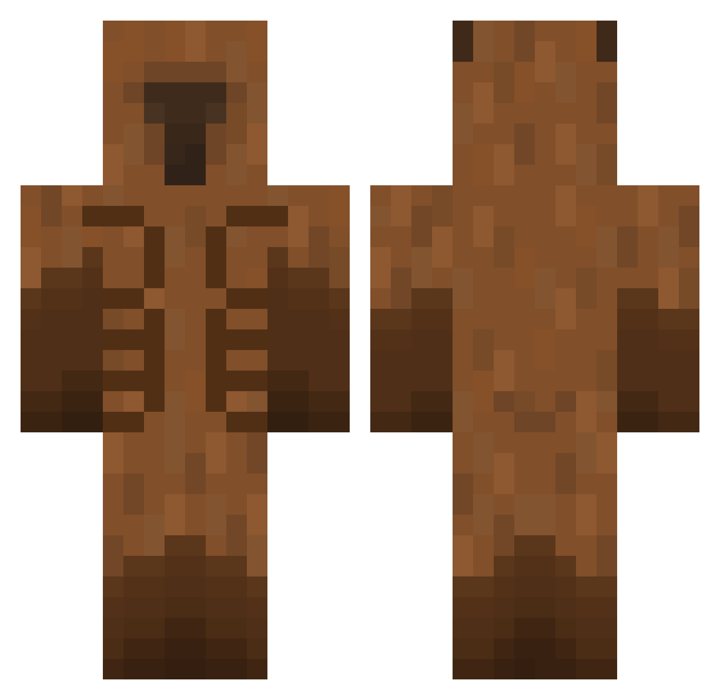 TopCreeper232 Minecraft skin, front and back view