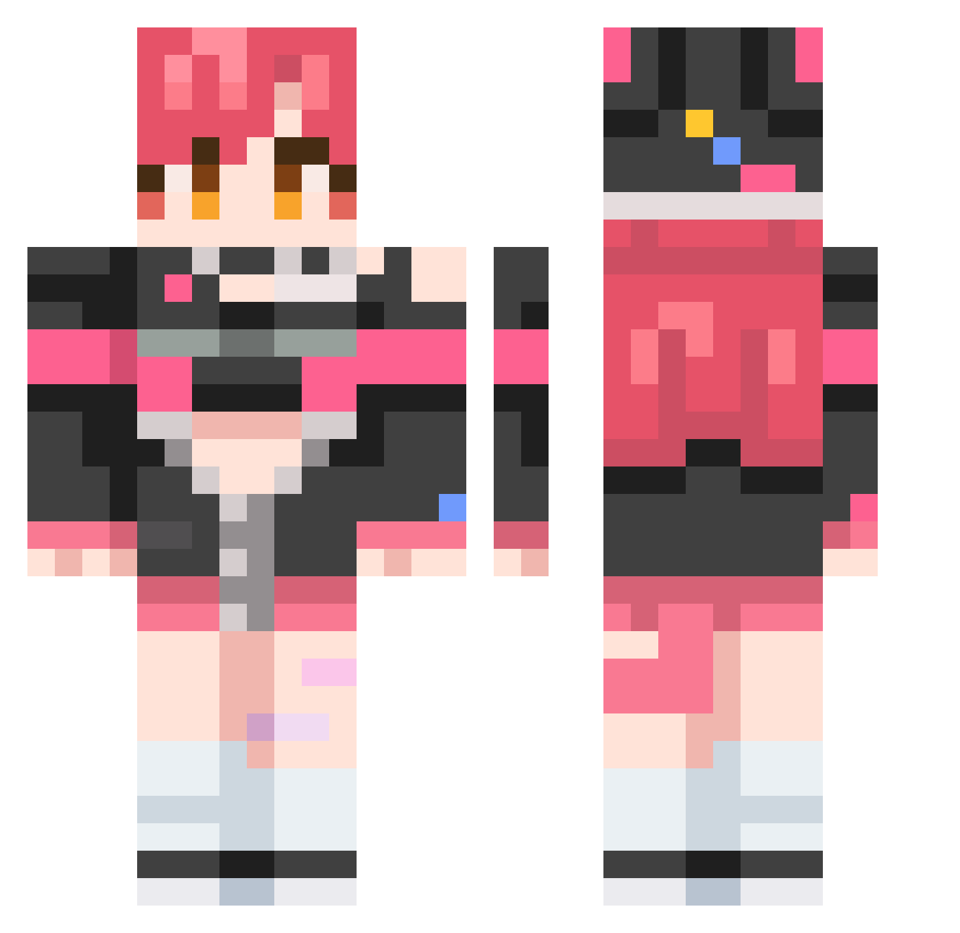 Ryuche__ Minecraft skin, front and back view