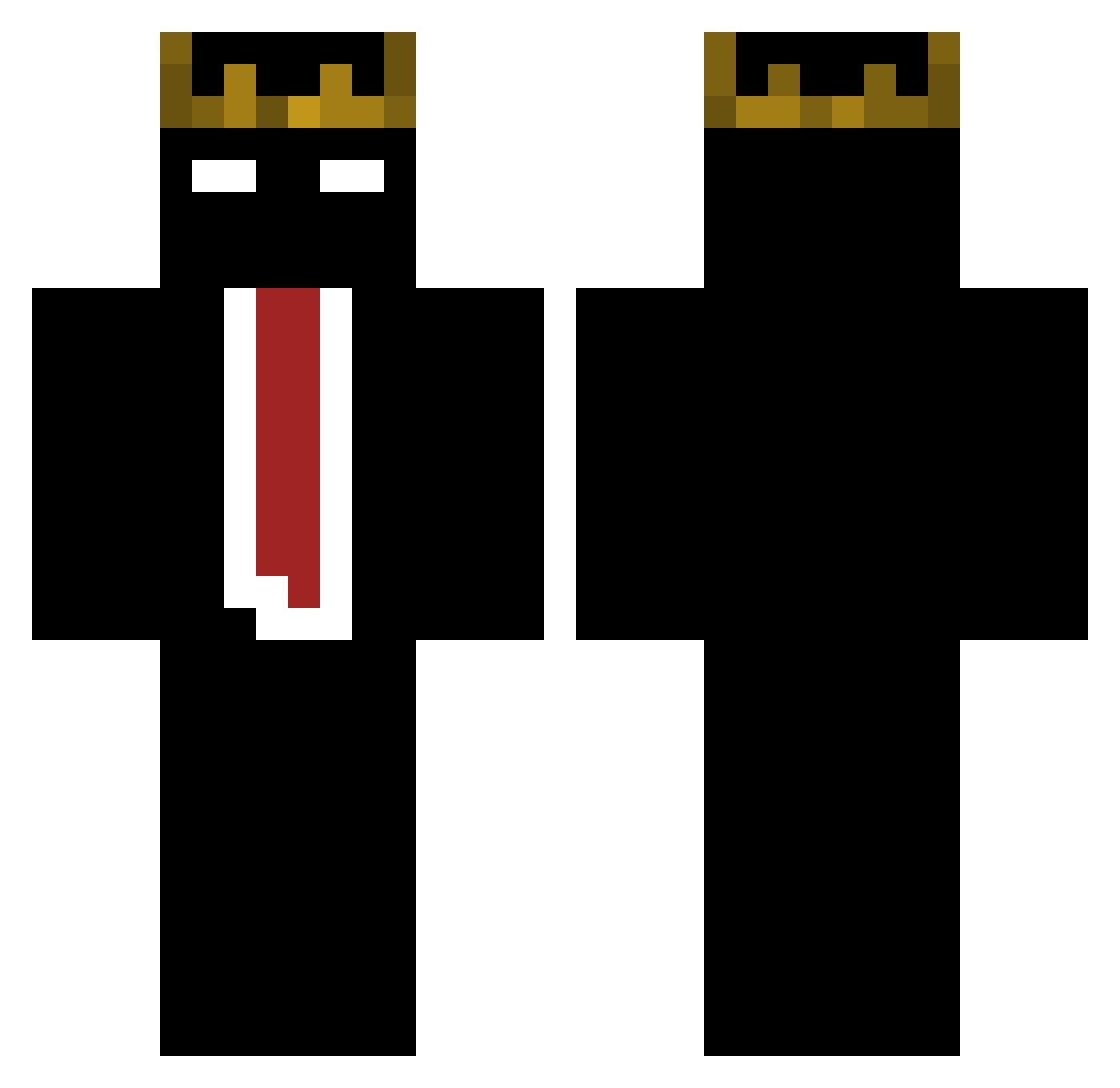 SadowxxZ Minecraft skin, front and back view