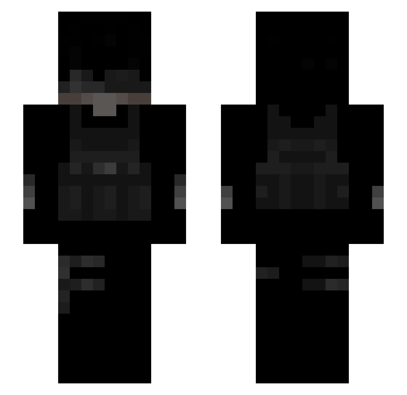 Smii1te Minecraft skin, front and back view