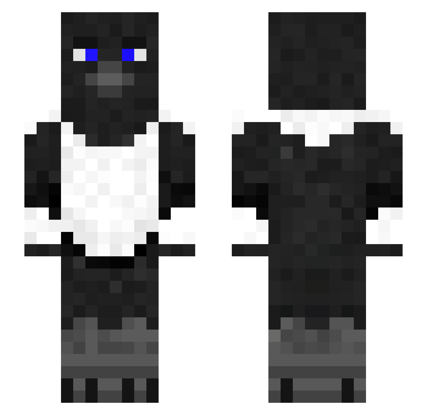 XIV_alt Minecraft skin, front and back view