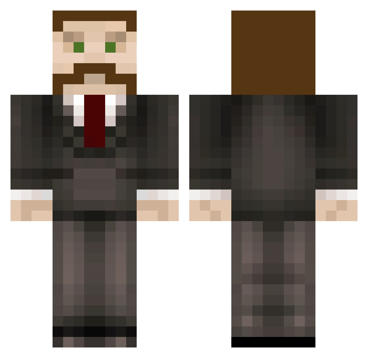 jorien1809 Minecraft skin, front and back view