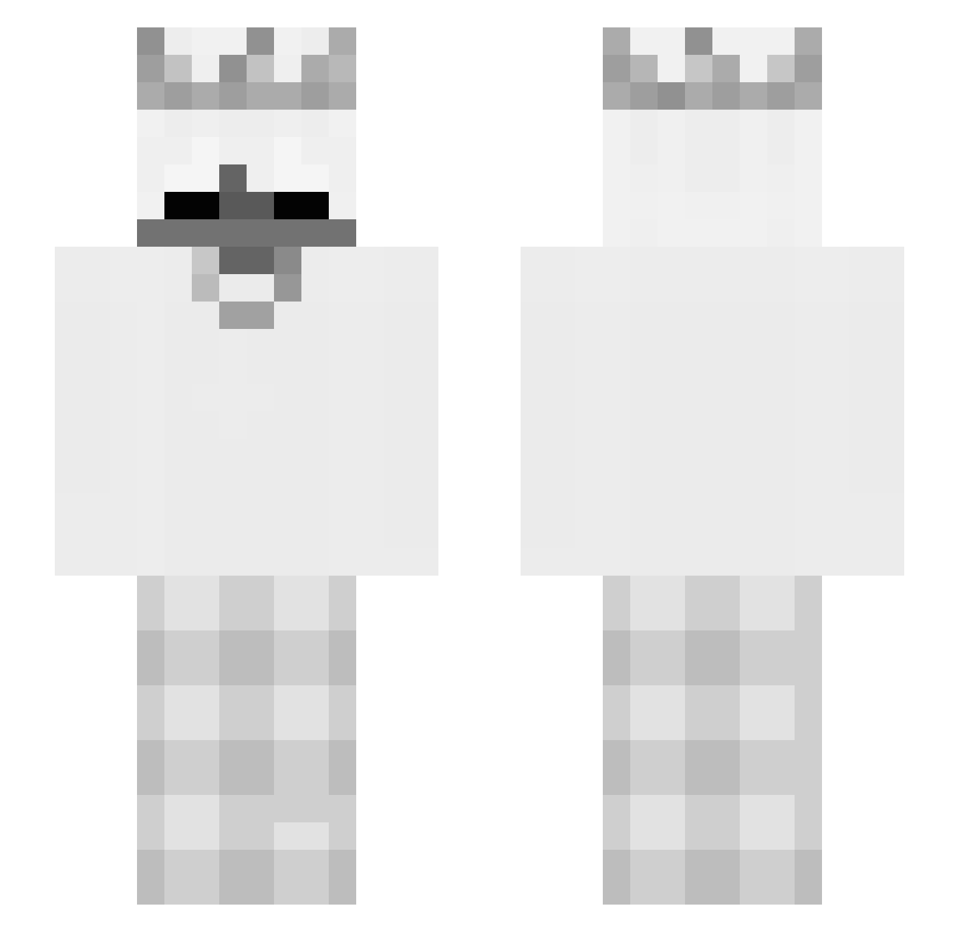 V4ldez Minecraft skin, front and back view