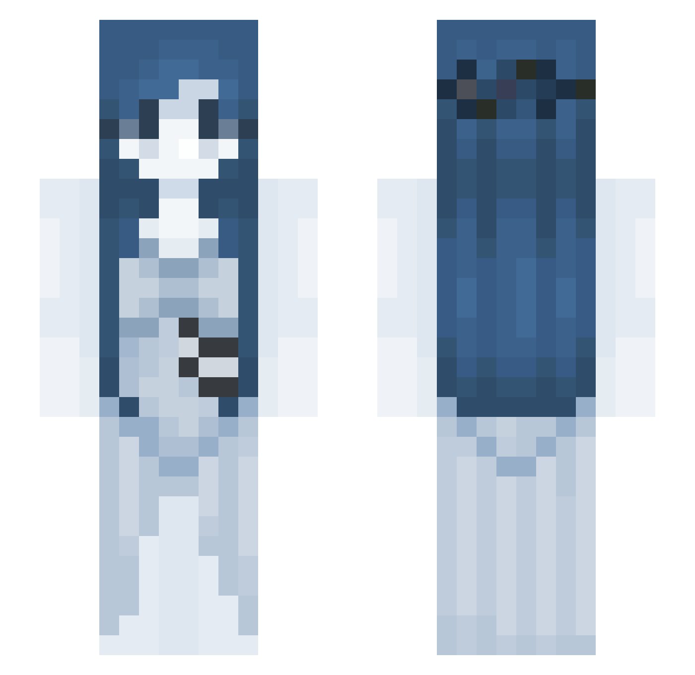 enpashi Minecraft skin, front and back view