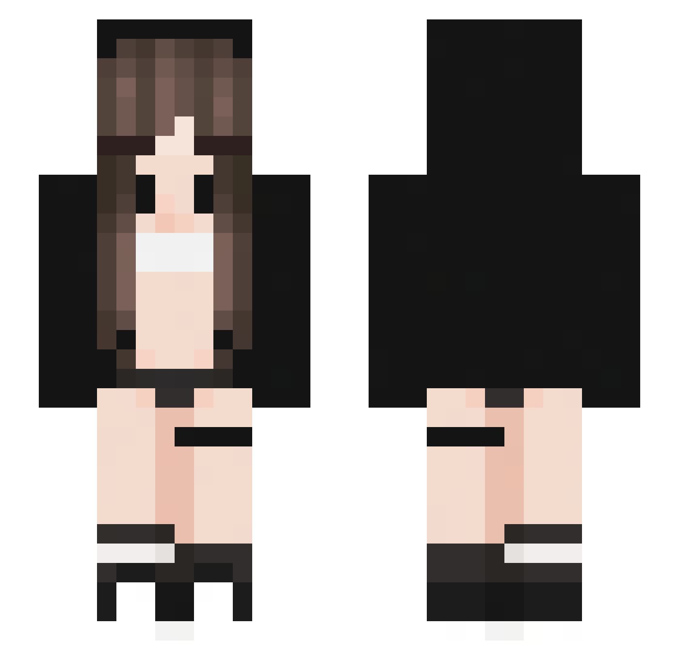 AutumnsCute Minecraft skin, front and back view