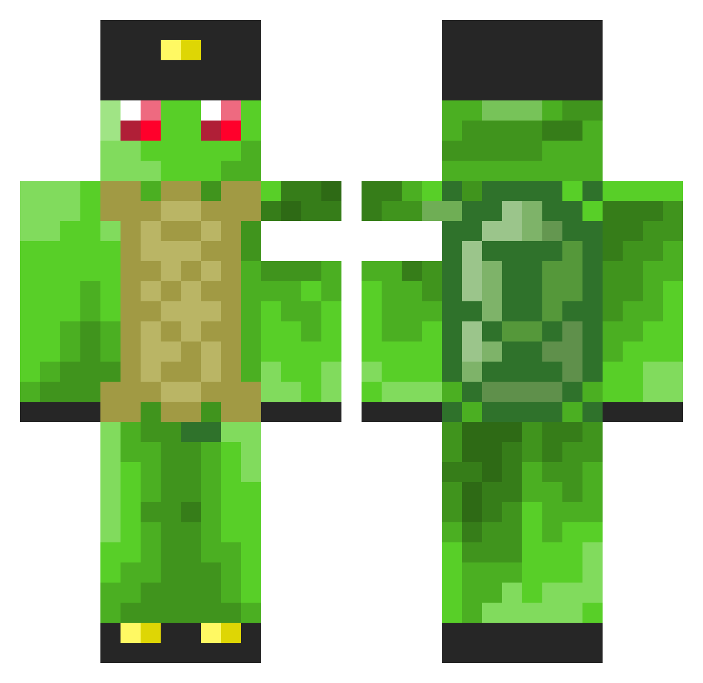 Blake2016x Minecraft skin, front and back view