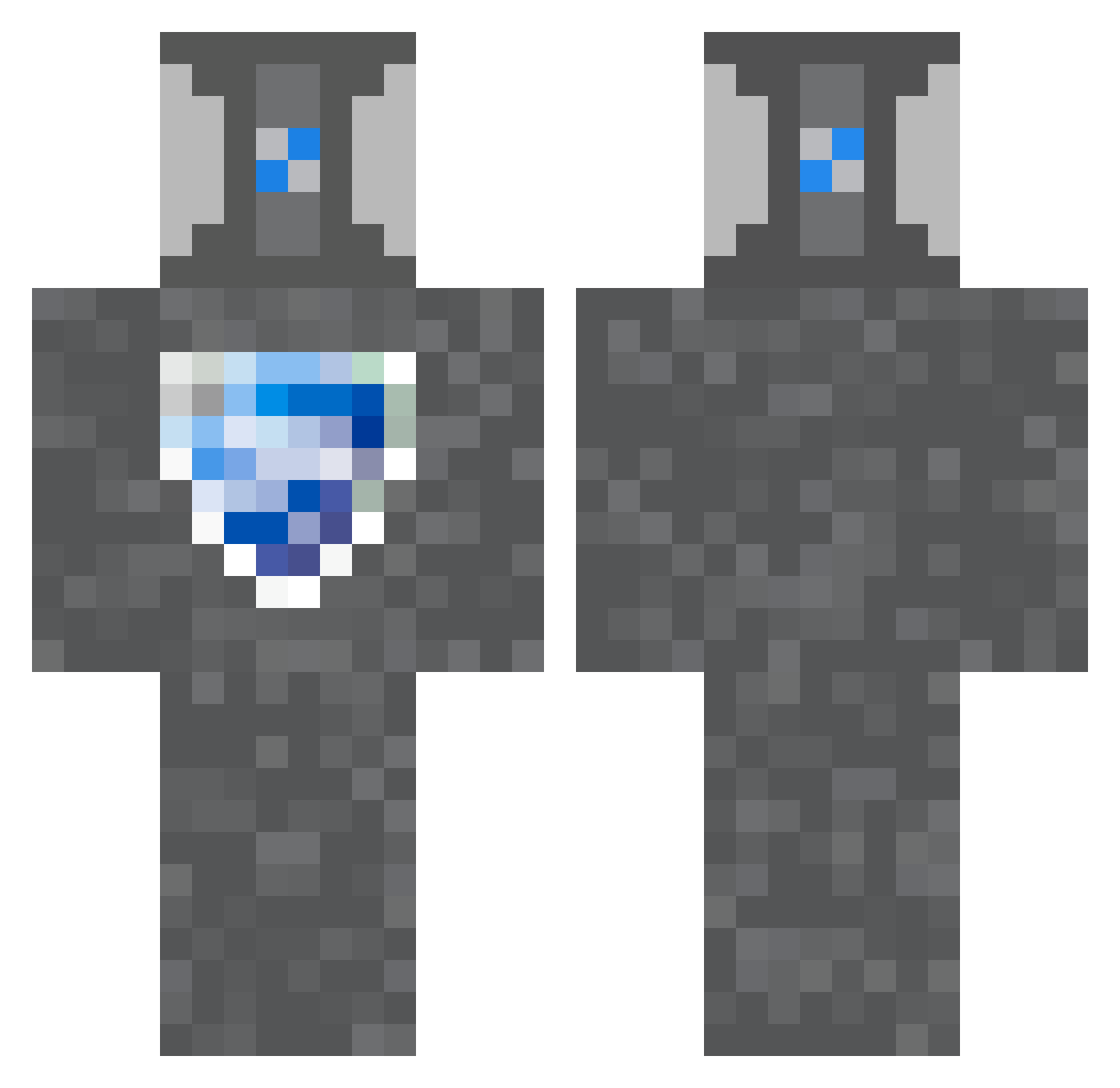 flopper__ Minecraft skin, front and back view