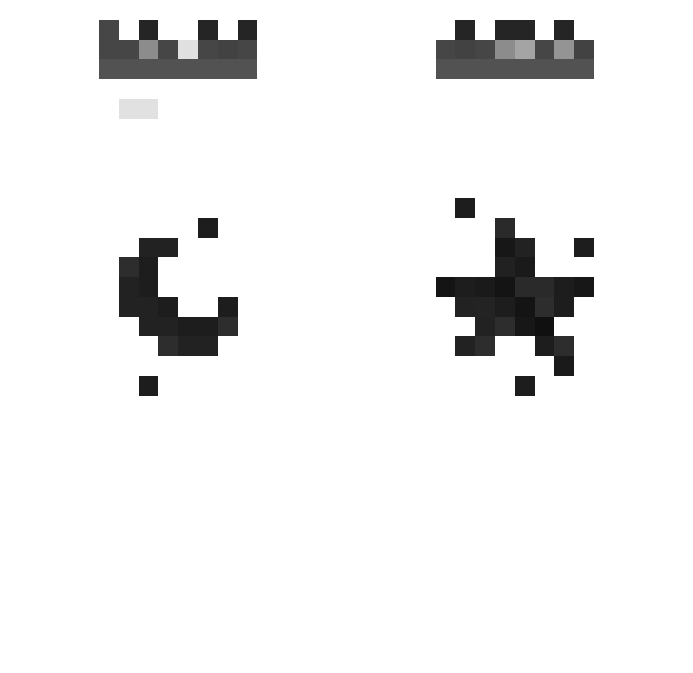 Lobzin Minecraft skin, front and back view