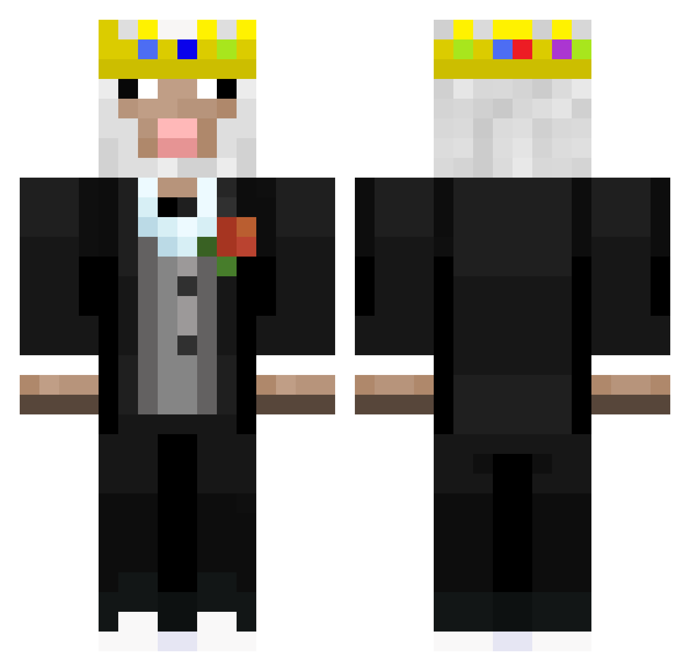 ThePuppyPup Minecraft skin, front and back view