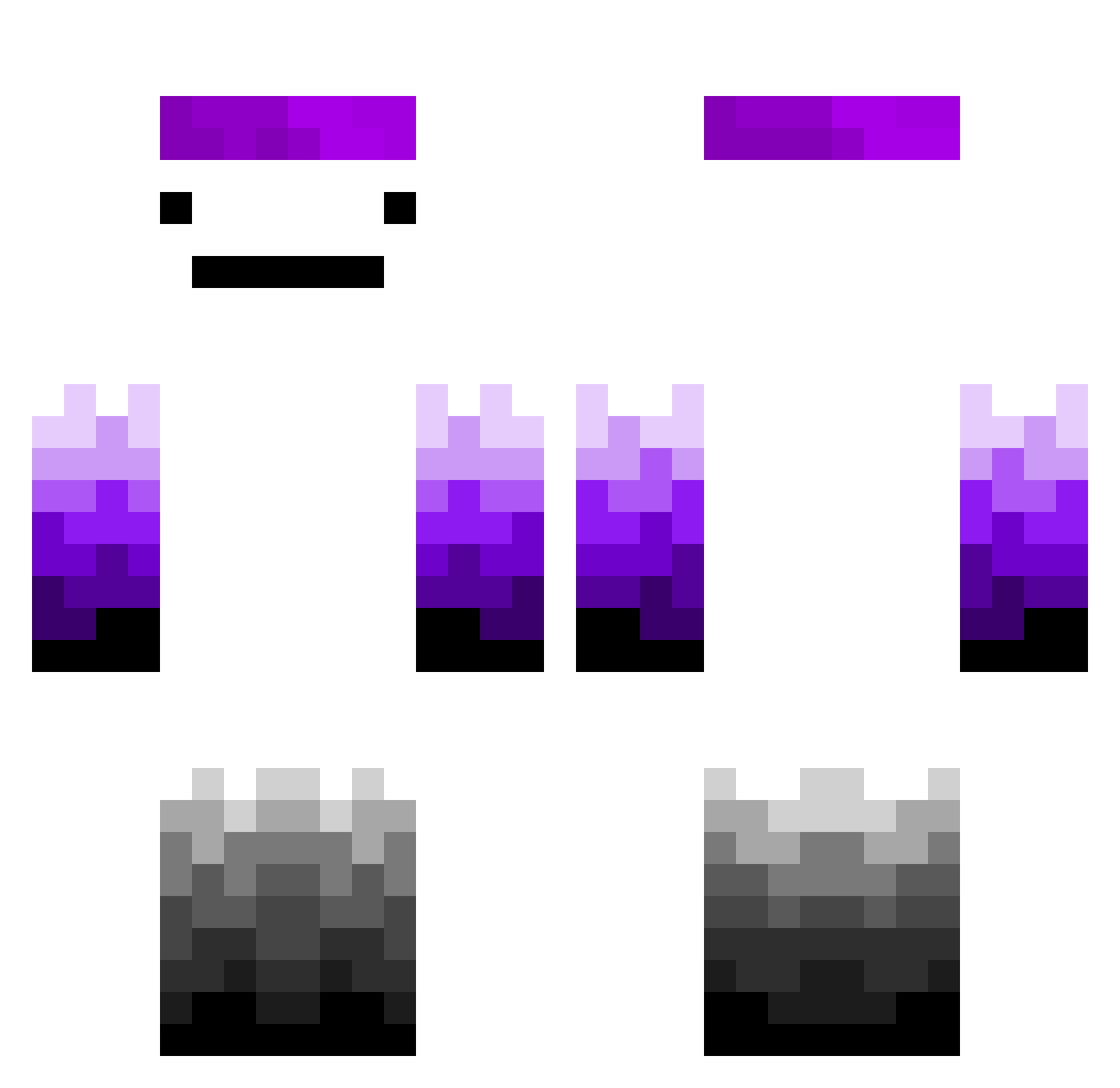TwistedMC_ Minecraft skin, front and back view