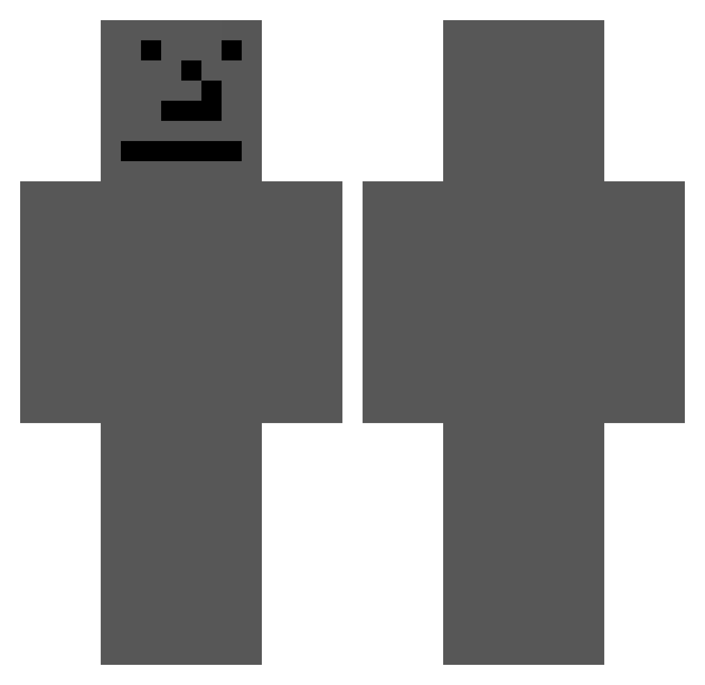 Croutz_gatao Minecraft skin, front and back view
