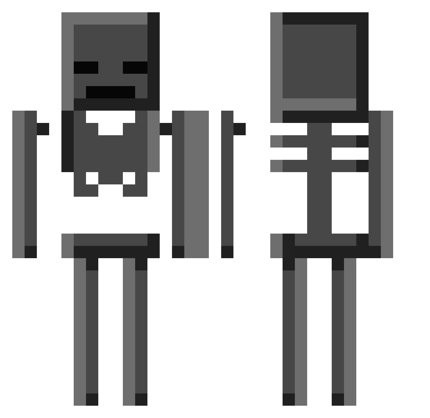 Fyrtjugo Minecraft skin, front and back view