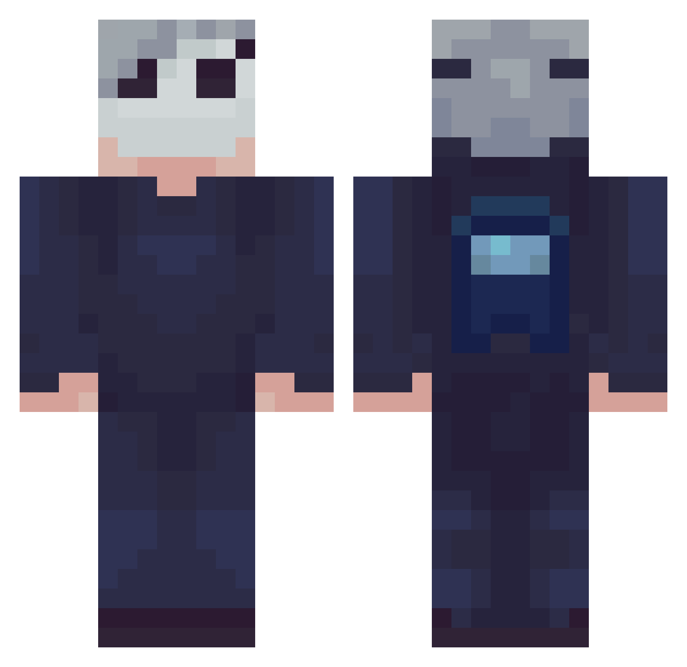 Wyman90 Minecraft skin, front and back view