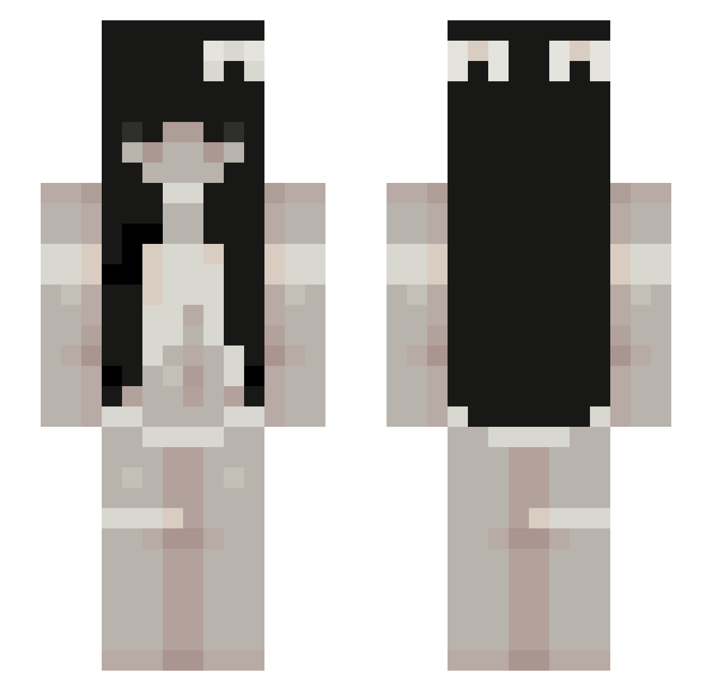 maistro223 Minecraft skin, front and back view
