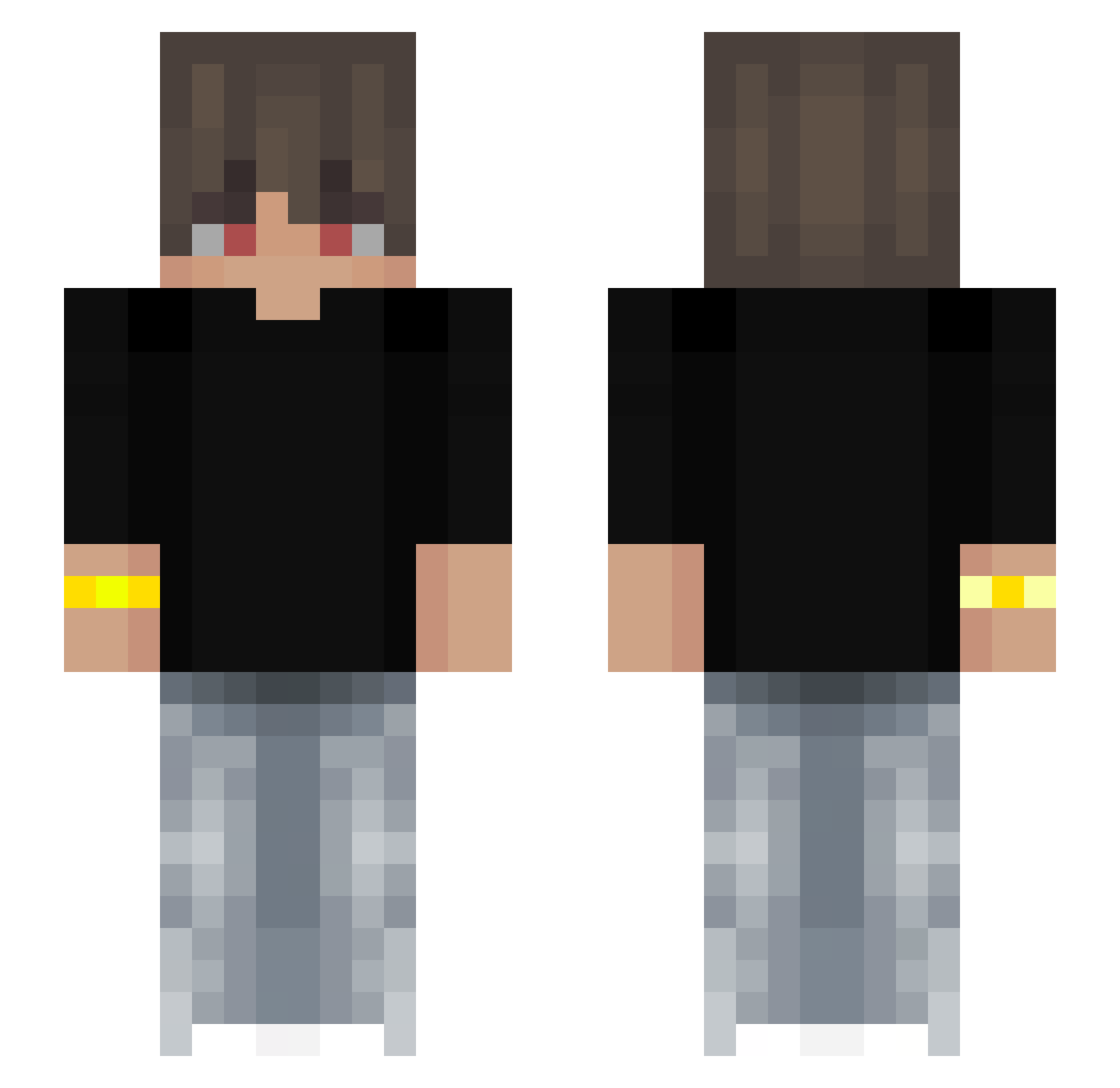 xiaofengqwq123 Minecraft skin, front and back view