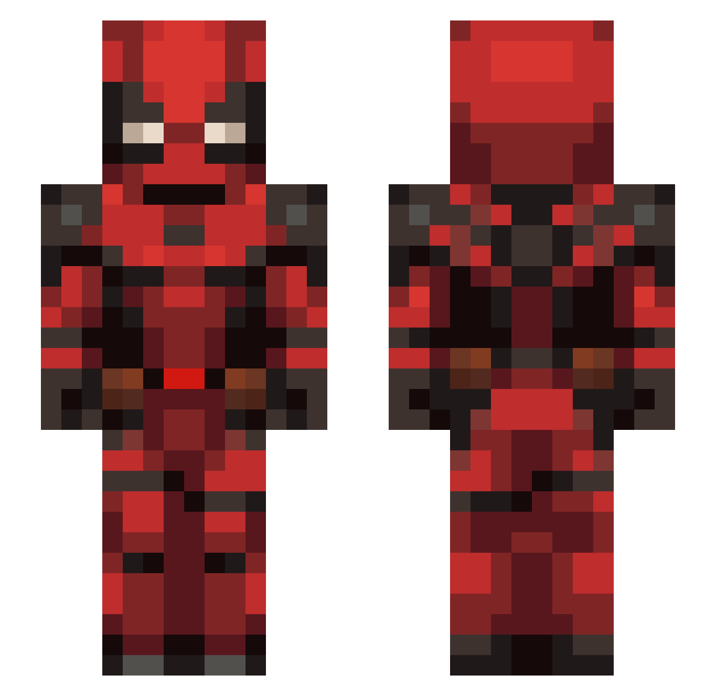 erodoeht420 Minecraft skin, front and back view