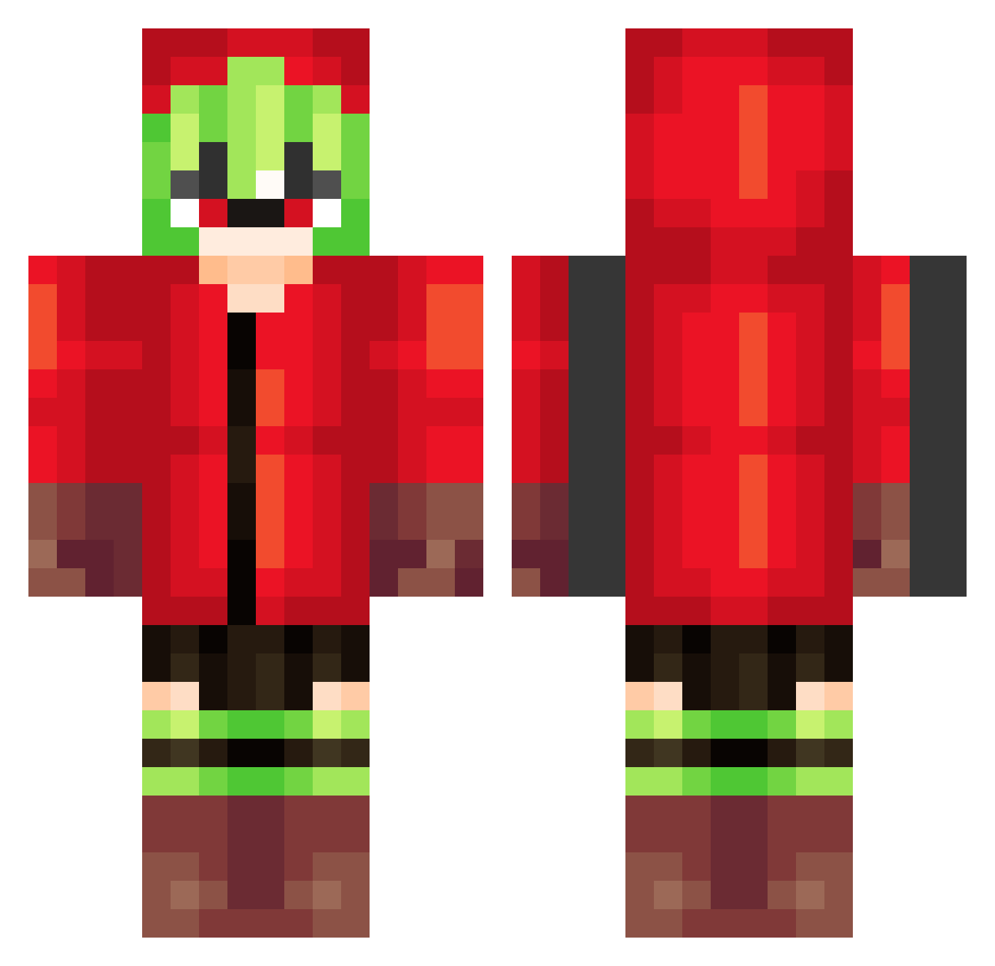 rlawnsgk1003 Minecraft skin, front and back view