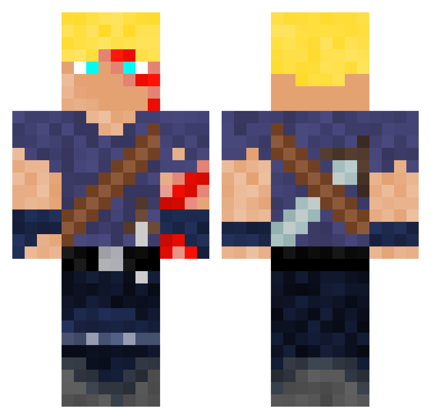 Schrulle___Lp Minecraft skin, front and back view