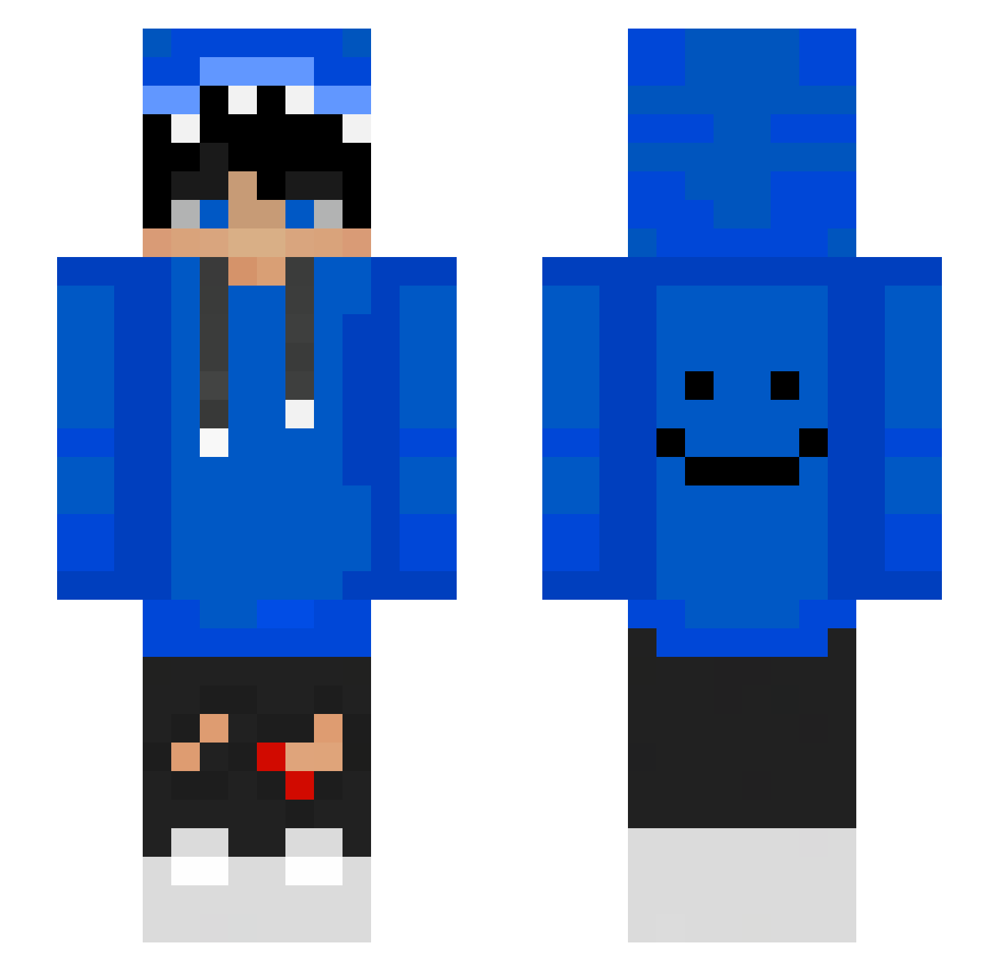 Zrynix_ Minecraft skin, front and back view