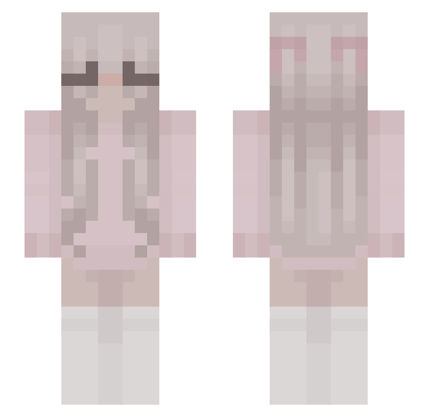 emiiyfr Minecraft skin, front and back view