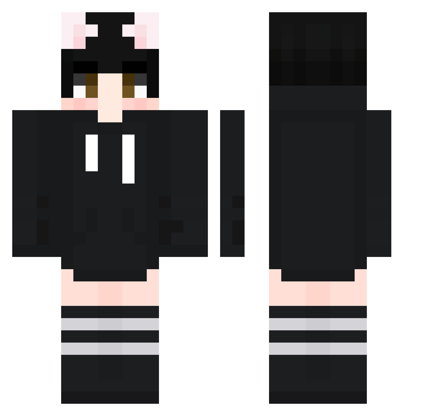 FireDragonRyder Minecraft skin, front and back view