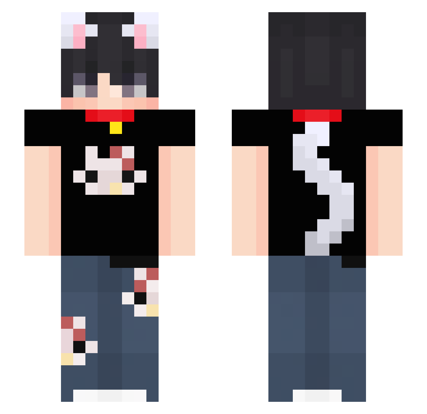 Docin Minecraft skin, front and back view