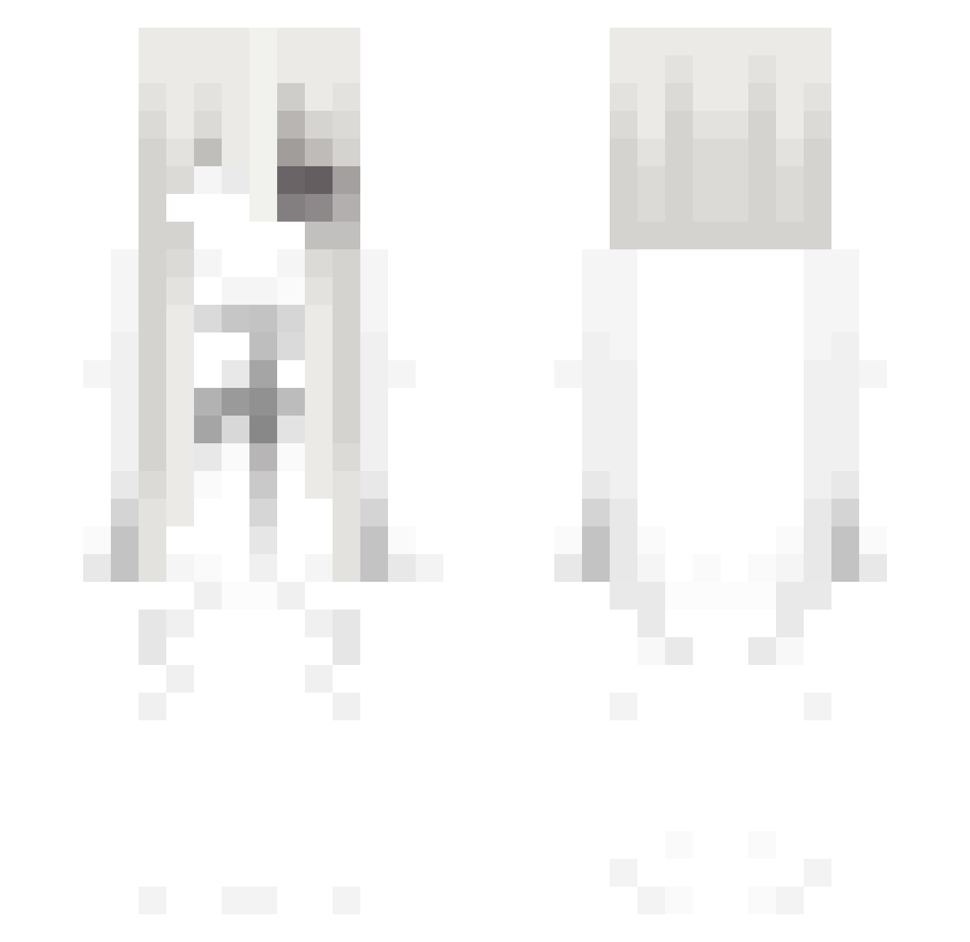 lanndmine Minecraft skin, front and back view