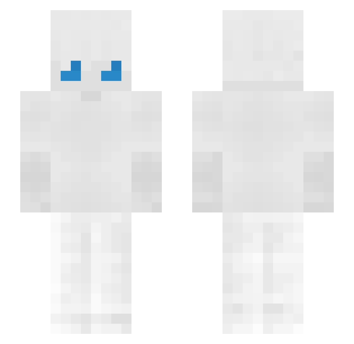 lathiefa Minecraft skin, front and back view