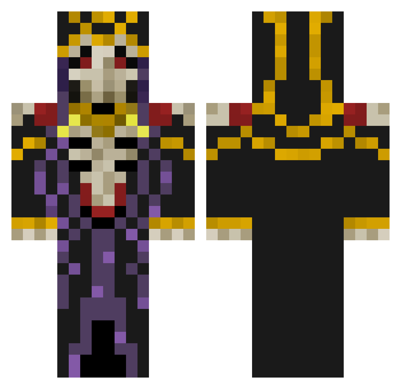 AverageAsh61590 Minecraft skin, front and back view