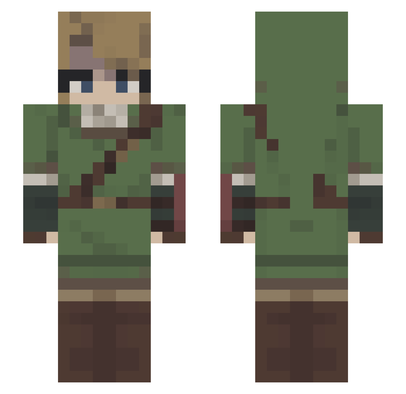 johansson84 Minecraft skin, front and back view