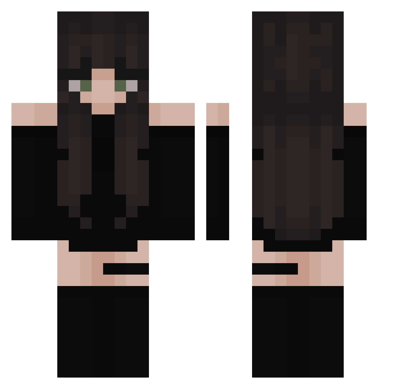 FlameFrags4r Minecraft skin, front and back view