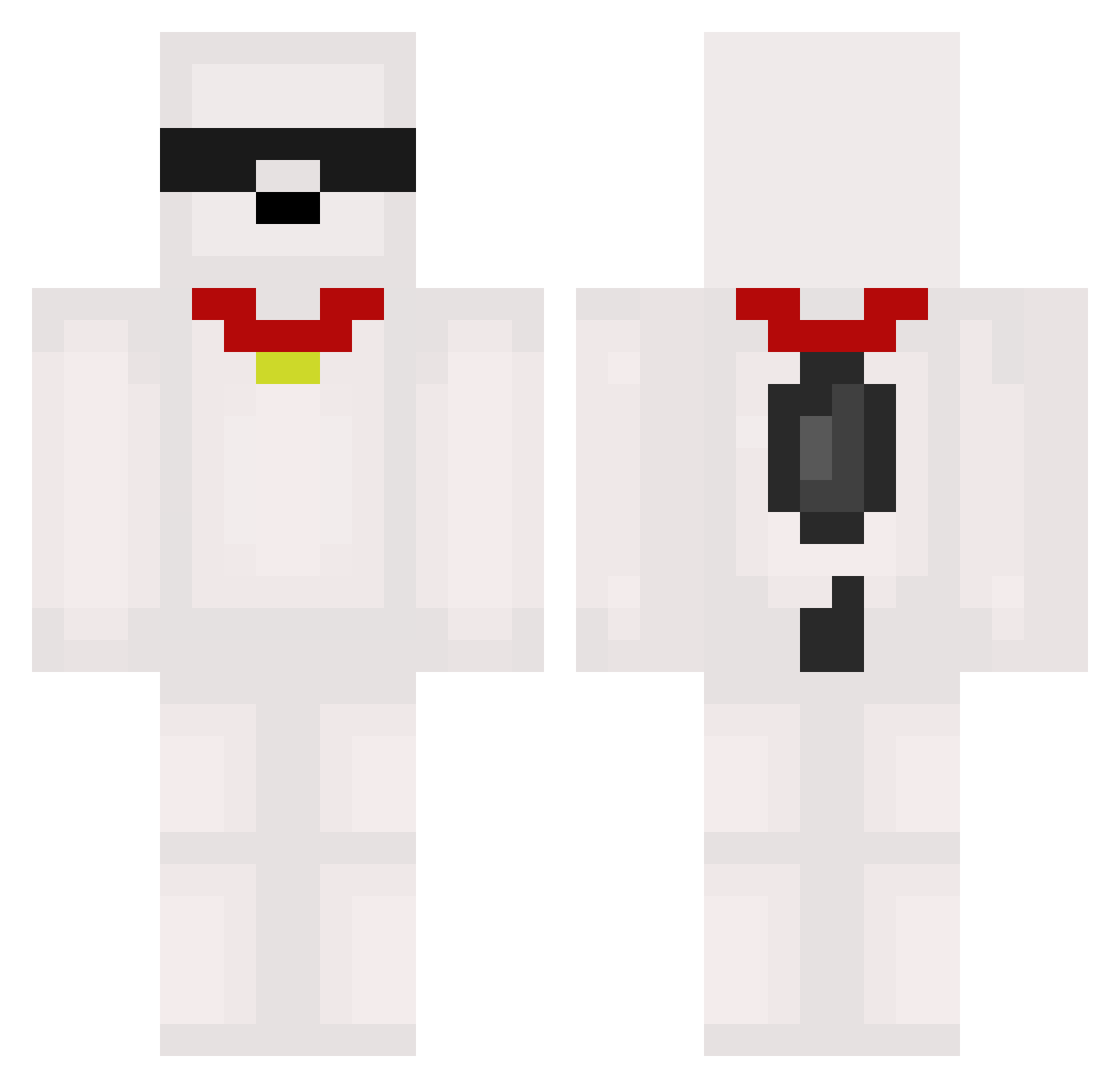 gothdetectives Minecraft skin, front and back view