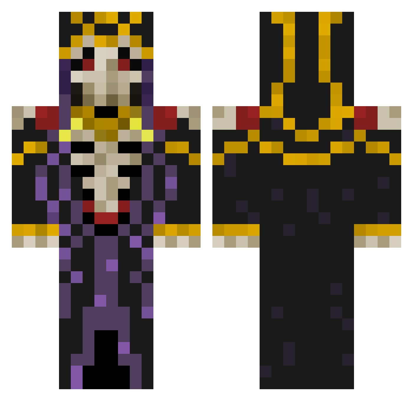 _666OverLord666_ Minecraft skin, front and back view